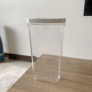 IKEA 365+ 附蓋食品儲藏罐, 透明/白色, 2.3 公升
