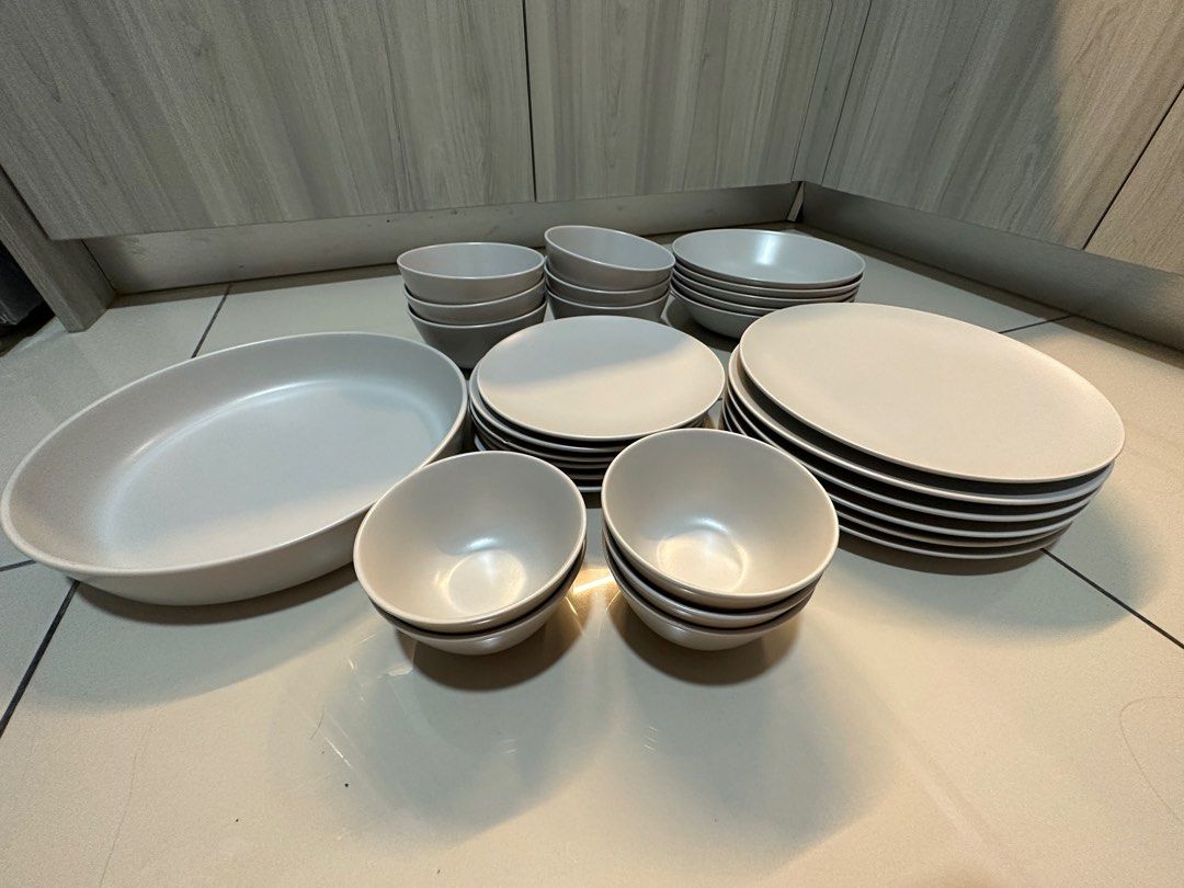 Ikea dinnerware stoneware plates, Furniture & Home Living, Kitchenware