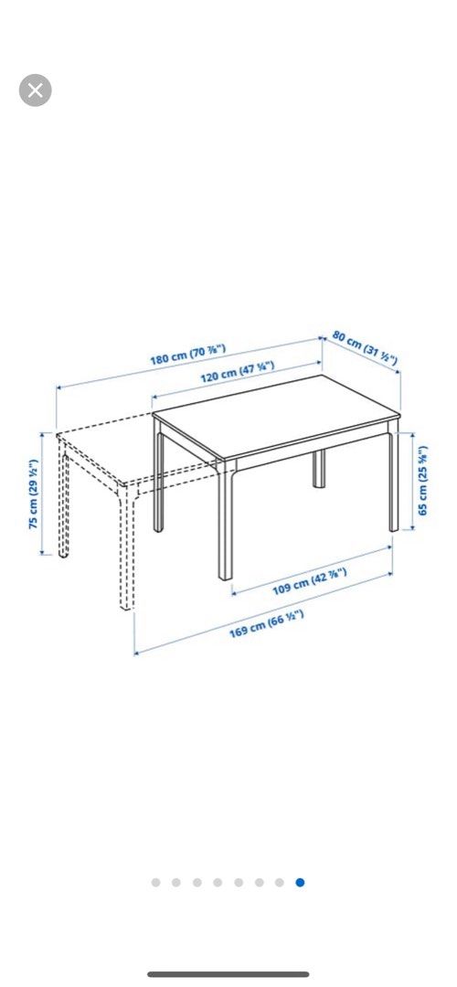 Ikea ekedalen extendable table, Furniture & Home Living, Furniture