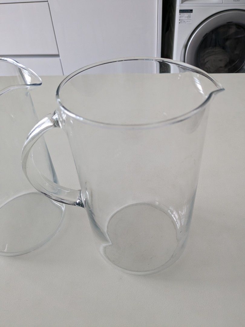 IKEA glass water pitcher jar 1.5L, Furniture & Home Living, Kitchenware
