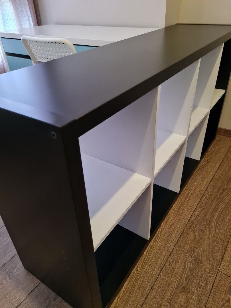 *IKEA* Kallax and Study Table [Bundle], Furniture & Home Living