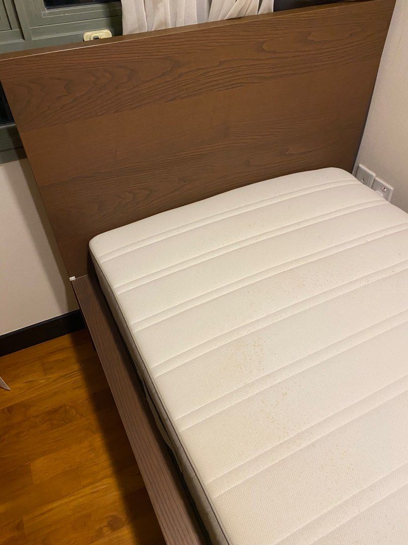 IKEA MALM Single Bed Frame (Dark Brown), Furniture & Home Living