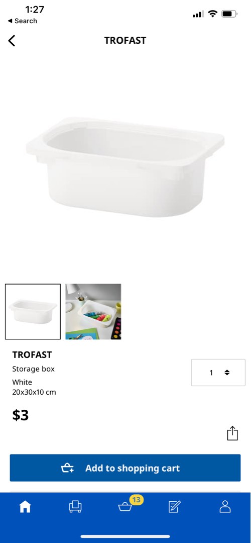 IKEA Storage Box, Furniture & Home Living, Home Improvement