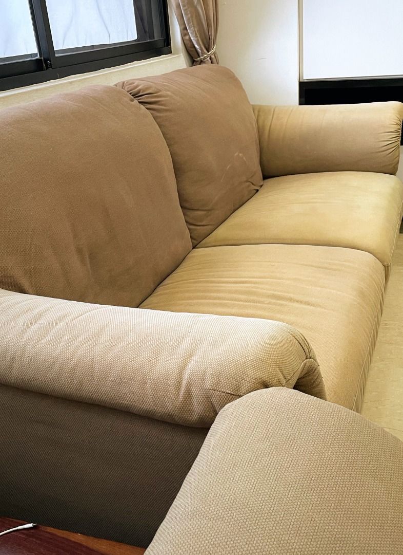 IKEA TIDAFORS 3 seat Sofa Hensta light brown, Furniture & Home Living