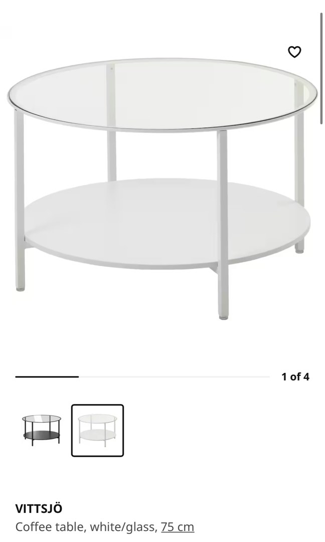 Ikea Vittsjo Coffee Table, Furniture & Home Living, Furniture, Tables