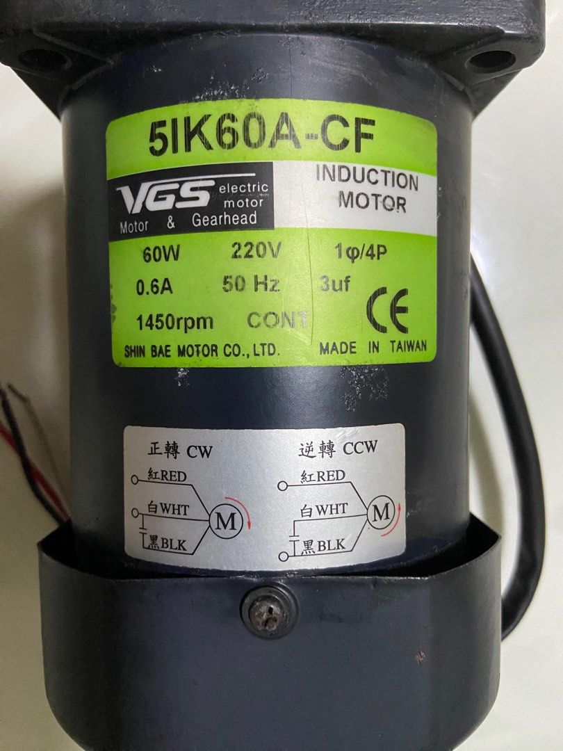 Induction Motor (Category: Home Improvement Tools & Accessories) located in Singapore. Submitted by fiercegem_b5c654 (Listing ID 1230458913, Image 1). Description: Selling to clear store room. Use for uni project..