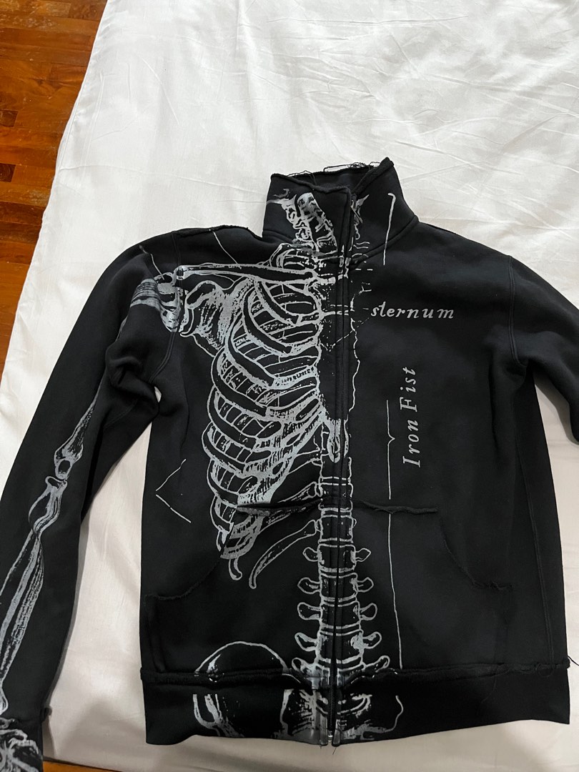Iron fist skeleton hoodie online