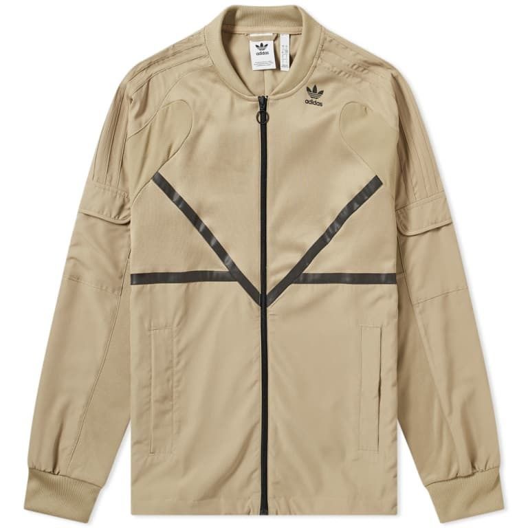 Jaket Adidas PT3 Technical Track Top Bomber Jacket Original DV1985 Brown Khaki 3M Reflective