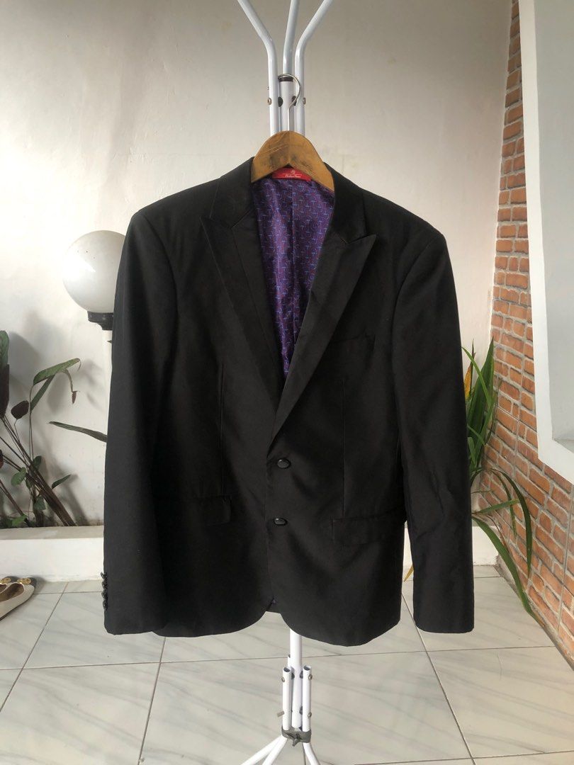 Jas Pria Hitam Men Suit In Black Heilan Home Brand Fesyen Pria Pakaian Atasan Di Carousell 3996