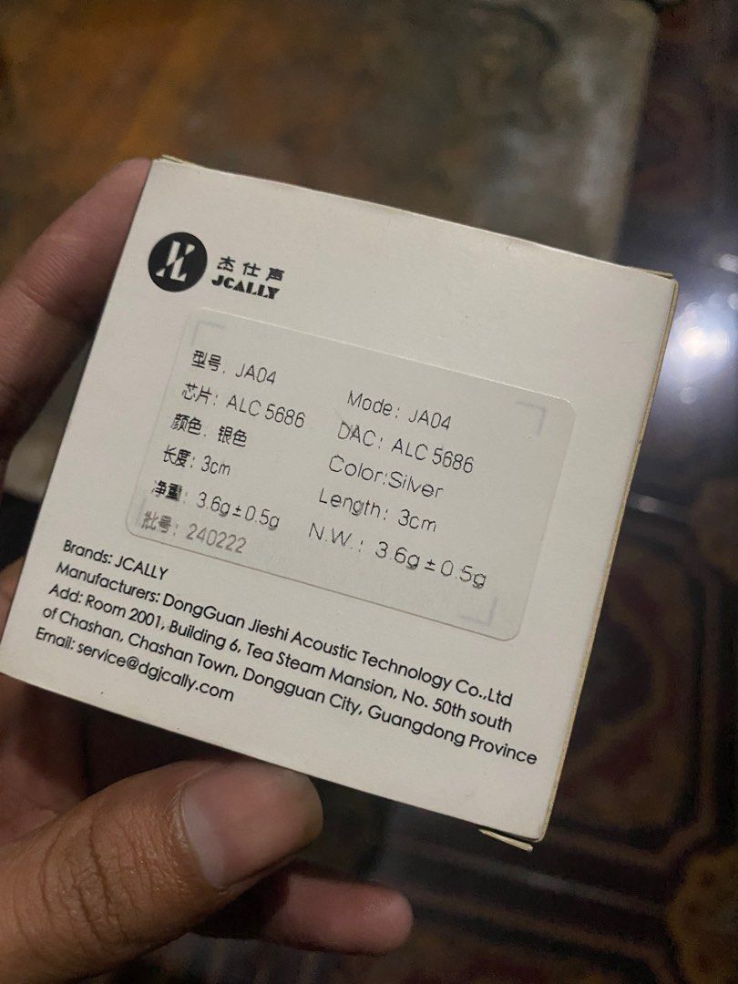 JCALLY JA04 ALC5686 DAC Audio Adaptor USB Type C to Jack 3.5mm ...