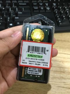 Kingston Memory Sodimm 4GB DDR4 - 3200 KVR32S22S6/4
