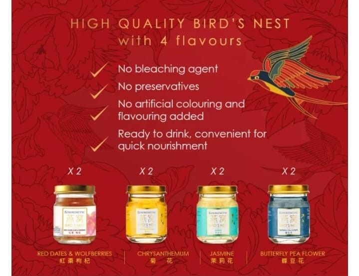 Kinohimitsu Bird Nest Gift set / 8 bottles / Expiry 2025, Health