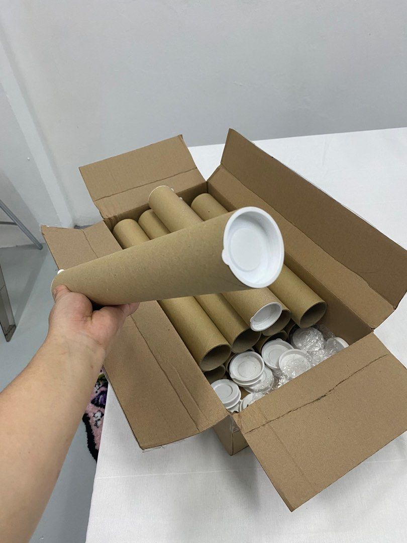 Kraft Mailing Tube (10 tubes), Hobbies & Toys, Stationery & Craft