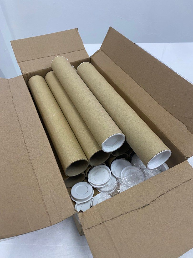 Kraft Mailing Tube (10 tubes), Hobbies & Toys, Stationery & Craft