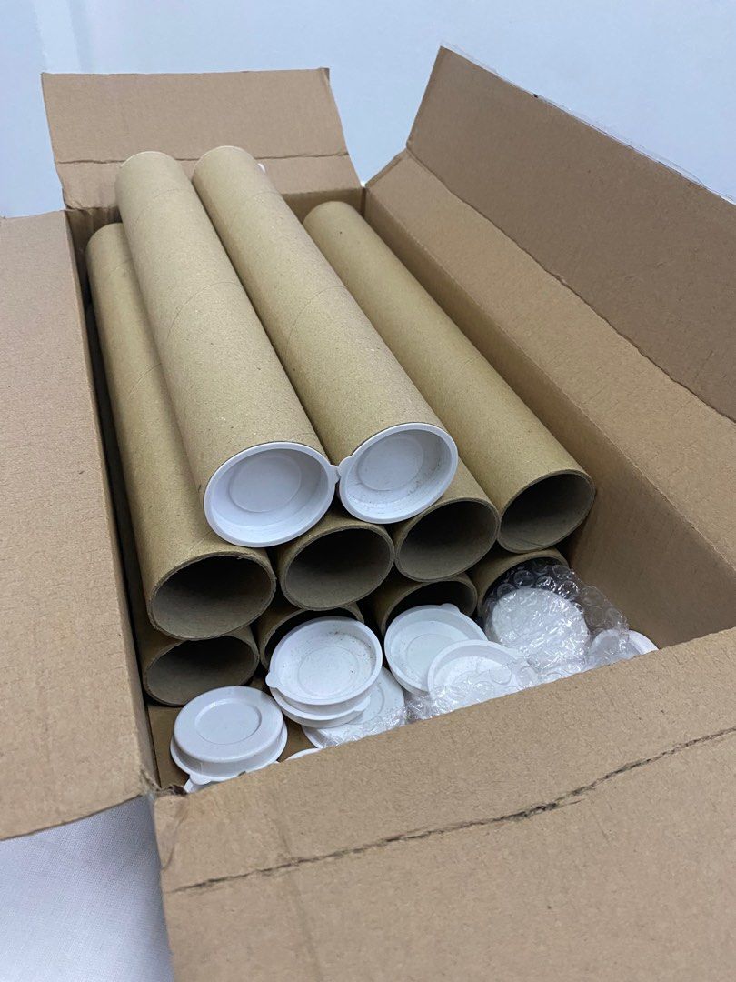 Kraft Mailing Tube (10 tubes), Hobbies & Toys, Stationery & Craft