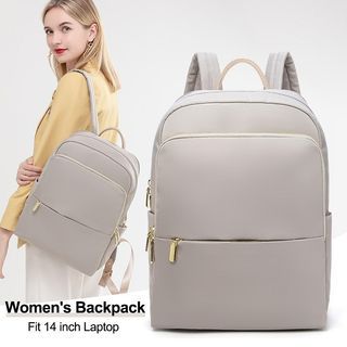 Latest 2023 Korean Style Women Backpack Business Laptop Backpack Waterproof 14 inch Laptop Bag College School Bag Travel Backpack [BG168801]