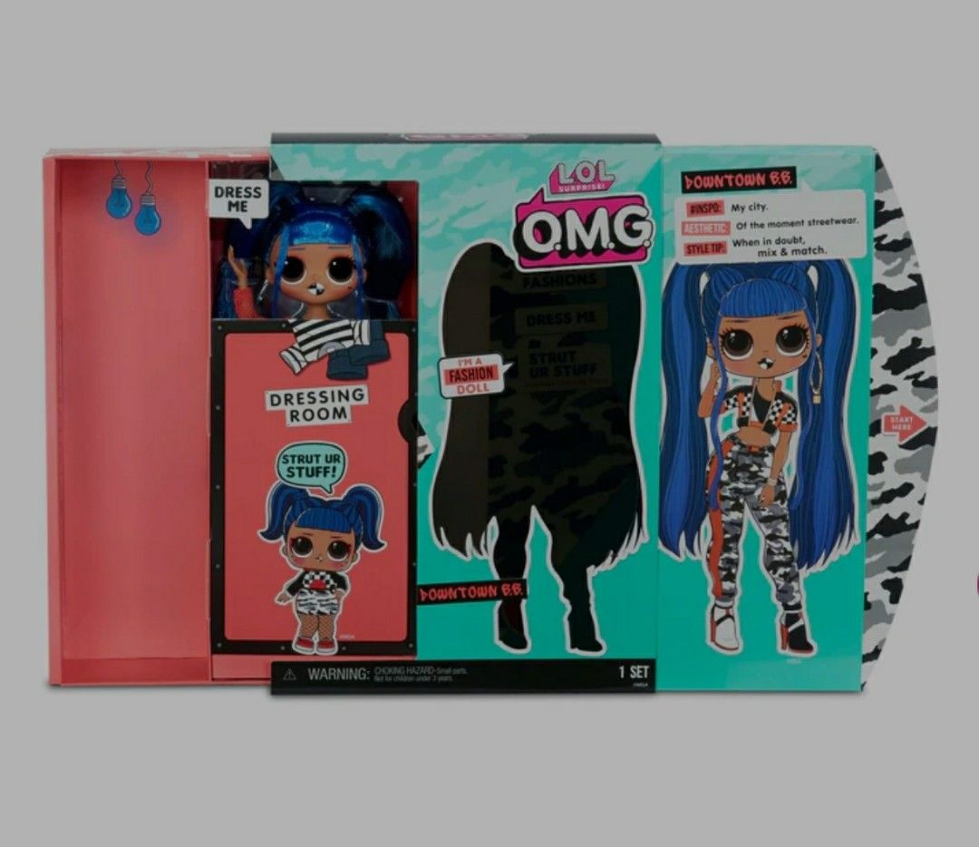 LOL Surprises OMG Downtown B.B. Fashion Doll with 20 Surprises, Hobbies ...