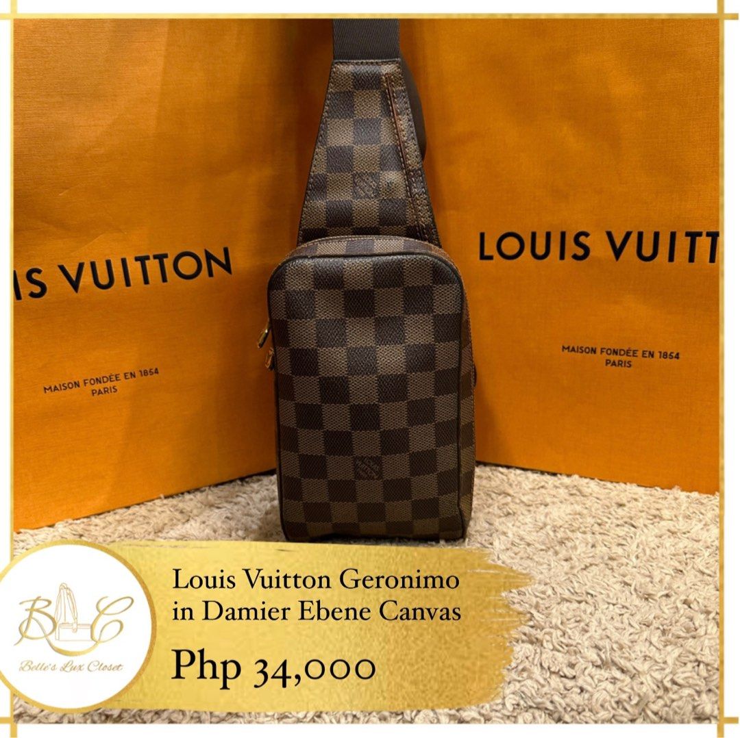 Authentic Vintage Louis Vuitton Damier Ebene Geronimos, Luxury, Bags &  Wallets on Carousell