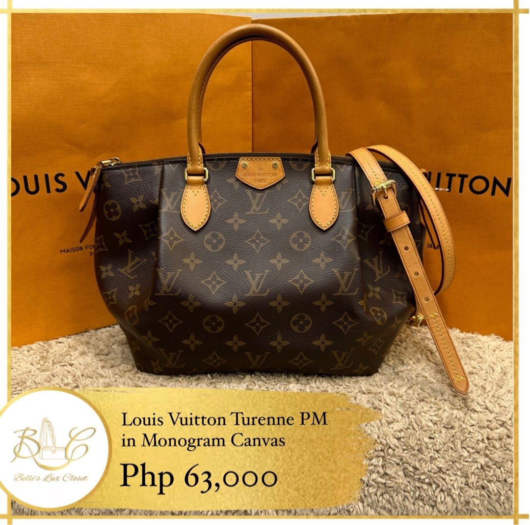 LV Louis Vuitton Monogram Canvas Turenne PM Bag, Luxury, Bags & Wallets on  Carousell