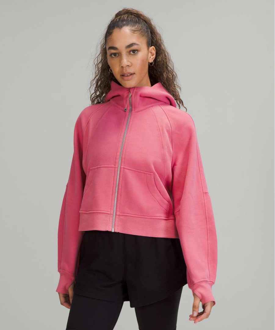 Lululemon Dew Pink Scuba Oversized 1/2 Zip Hoodie - XS/S, Women's Fashion,  Activewear on Carousell