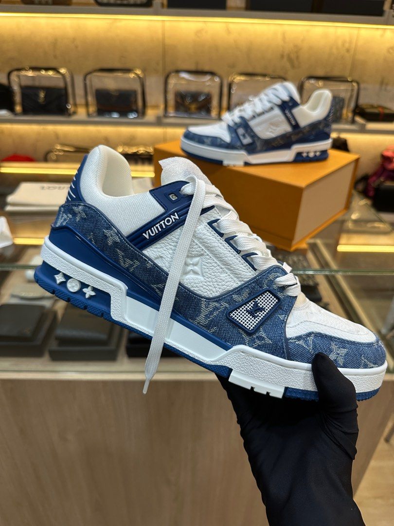 Louis Vuitton® LV X Yk LV Trainer Sneaker Blue. Size 02.5 in 2023
