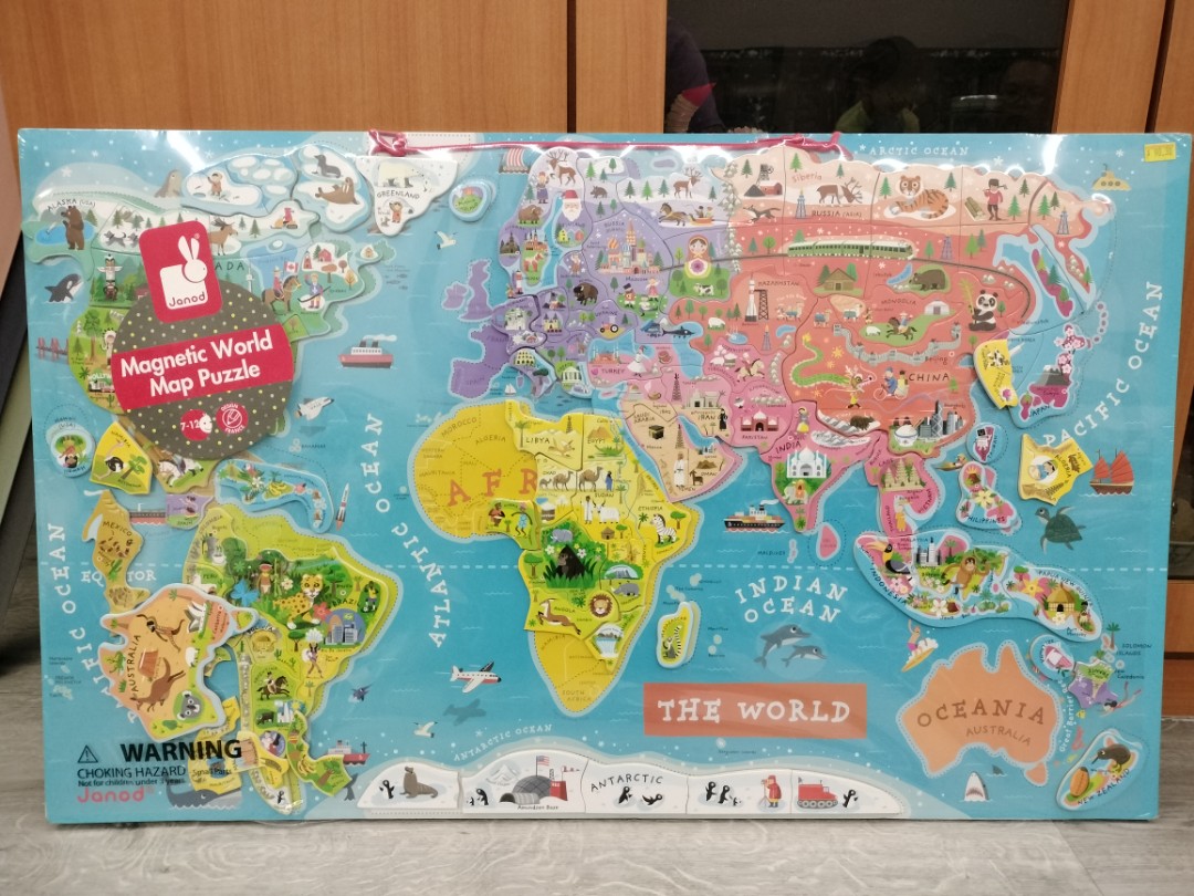 Magnetic World Map Puzzle 1683381524 99aacb27 