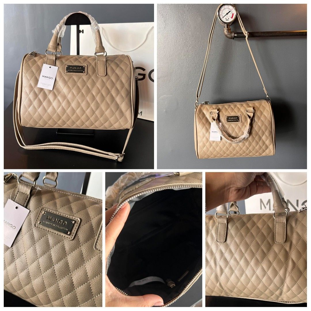 Mango Quilted Bowling Bag Women s Fashion Bags Wallets Shoulder Bags on Carousell