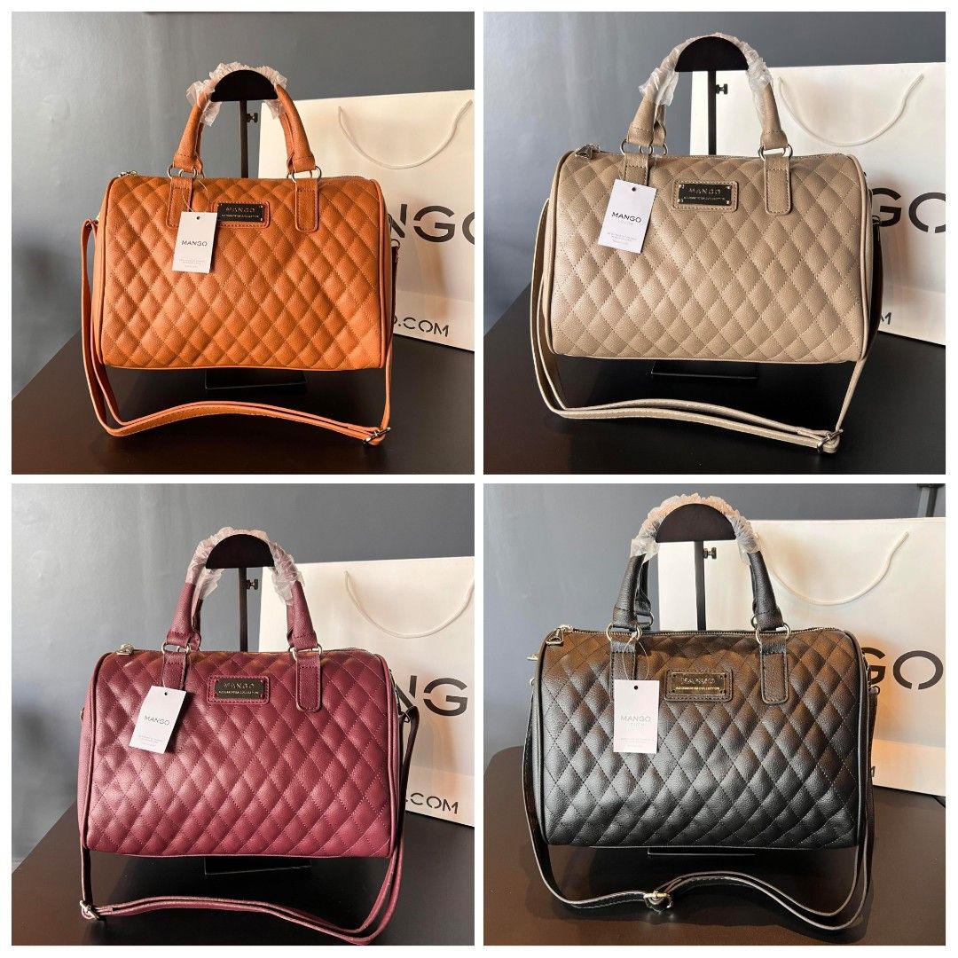 Mango quilted bowling bag store