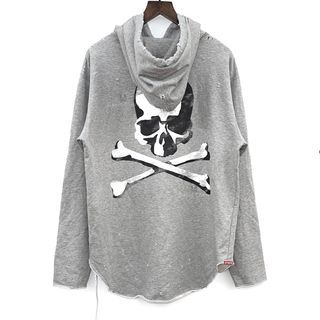 Mastermind Japan MMJ 18SS Prologue Vol II Processed  Logo Sweater       灰色     蟲蛀     破壞      衛衣         超薄身
