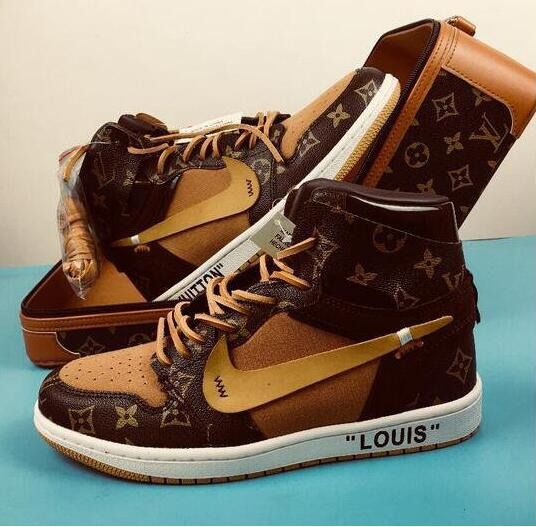 Men's OFF Louis For Ceeze Air Jordan 1 Brooklyn Basketball Shoes L V  Pinnacle (with leather box）, 男裝, 鞋, 波鞋- Carousell