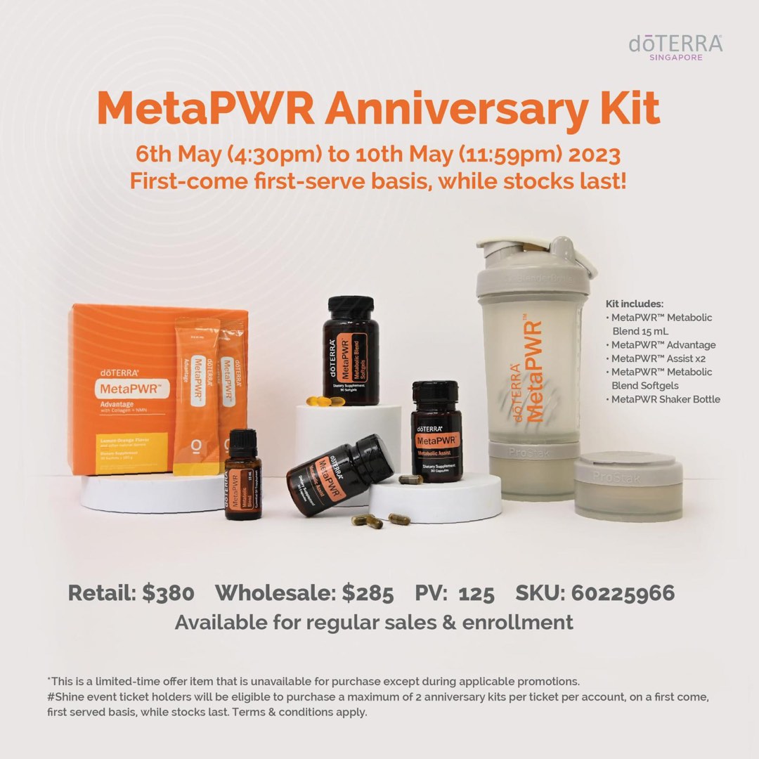 MetaPWR Advantage Doterra, Health & Nutrition, Health Supplements ...