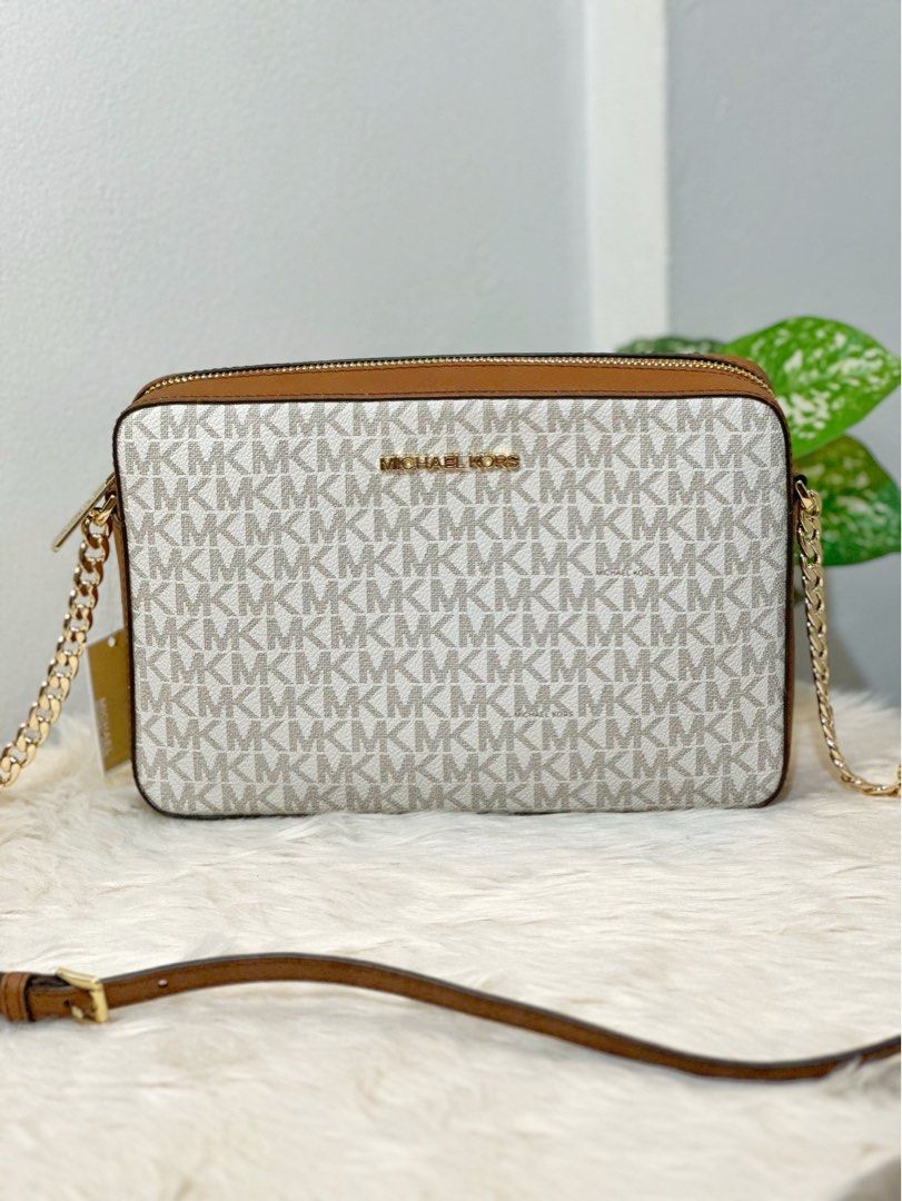 Michael kors jet set vanilla crossbody cheap
