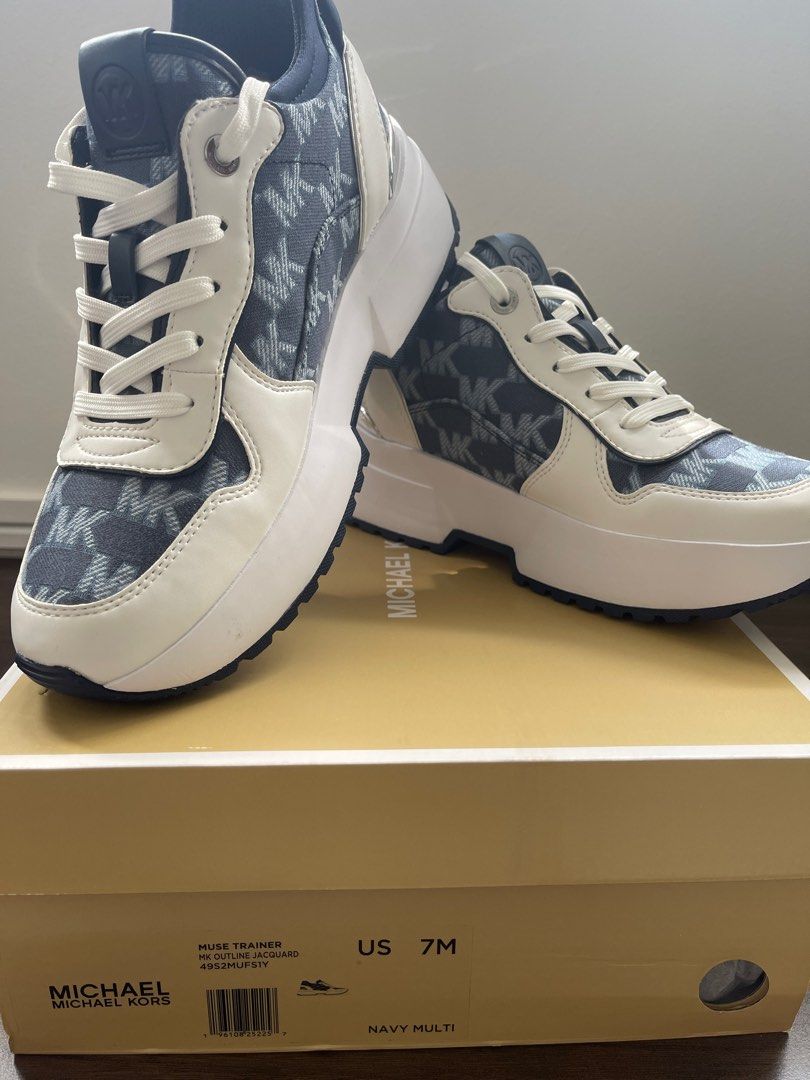 Michael kors trainers navy shop