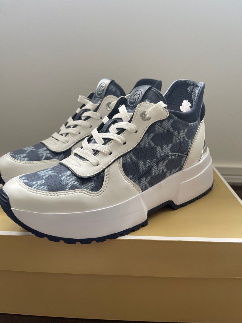 Navy michael on sale kors trainers