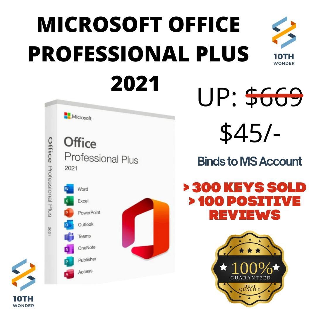 Microsoft Office Professional Plus 2021 Home Business Pro Plus Bind To  Account Key License Authentic, Computers & Tech, Parts & Accessories,  Software on Carousell