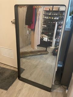 Mirror with Heavy Duty Thick Matte Black Frame