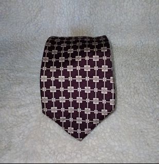 Missy's DUNHILL Brown Printed Necktie Men Fashion Tie