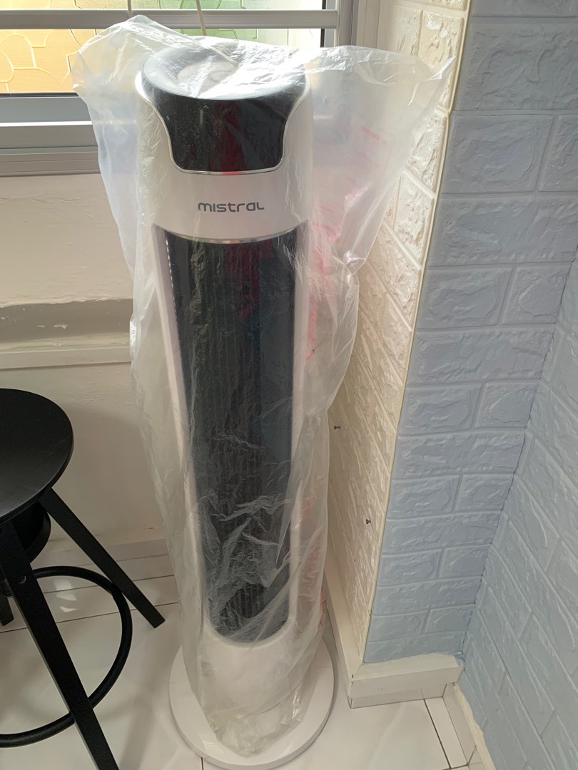 Mistral Tower Fan with remote control, Furniture & Home Living