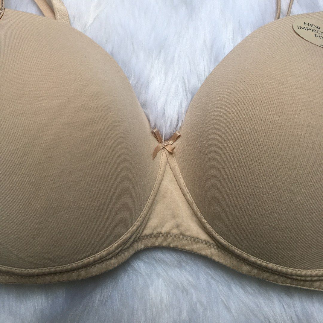 M&S Marks and Spencer Nude Non wire Bra - 32D, Women's Fashion