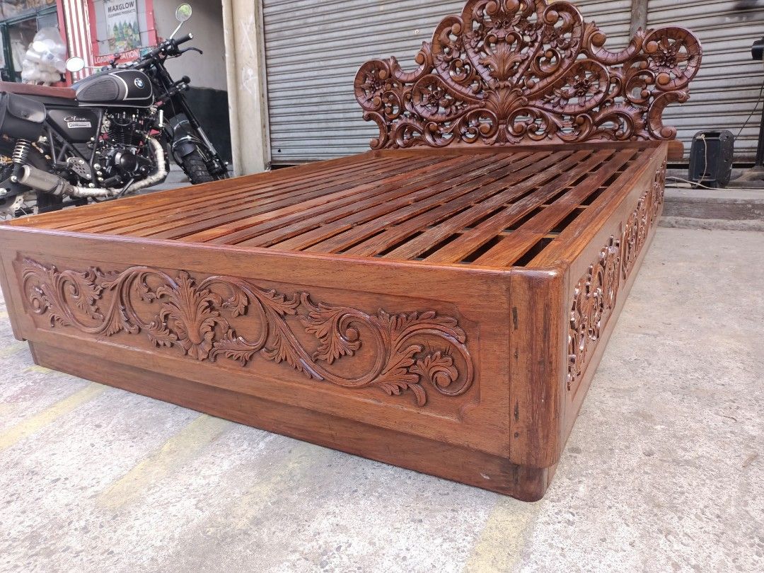 Narra Queen Size Bed on Carousell