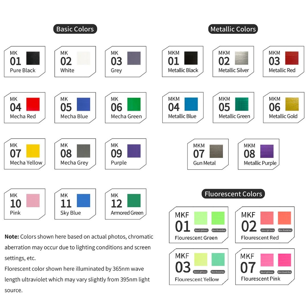 DSPIAE - MK/MKF Soft Tipped Markers (Basic and Fluorescent, 18 Colors)