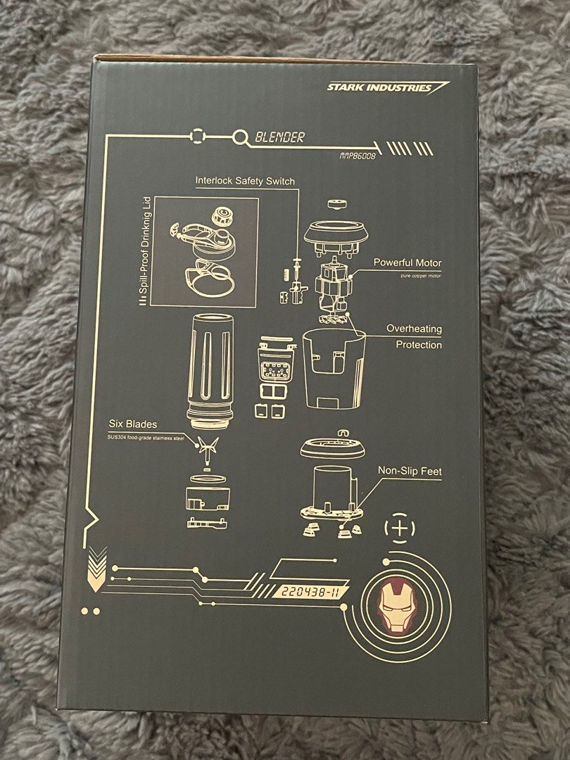 New in Box! Marvel Iron Man Mayer Personal Power Blender, TV & Home