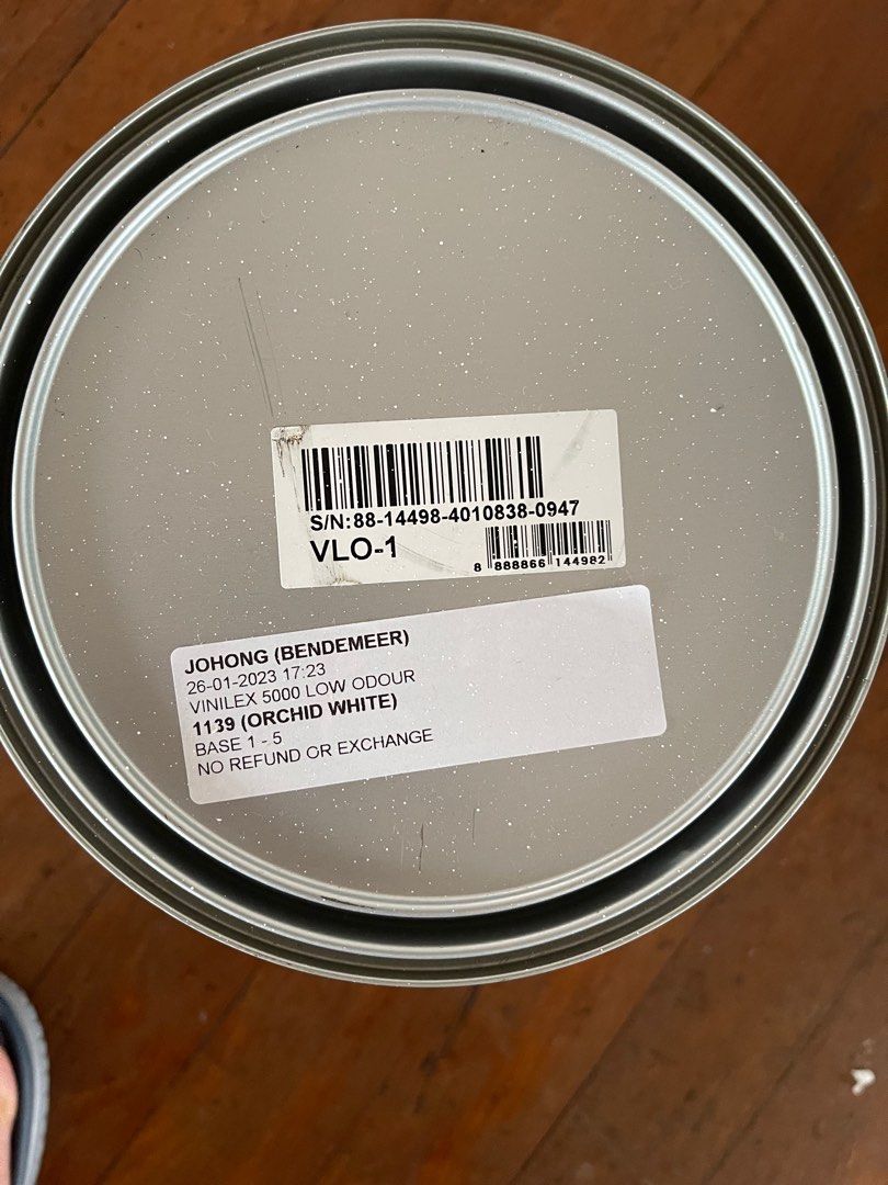 (NEW) Nippon Paint Vinilex 5000 Orchid White 5L, Furniture & Home