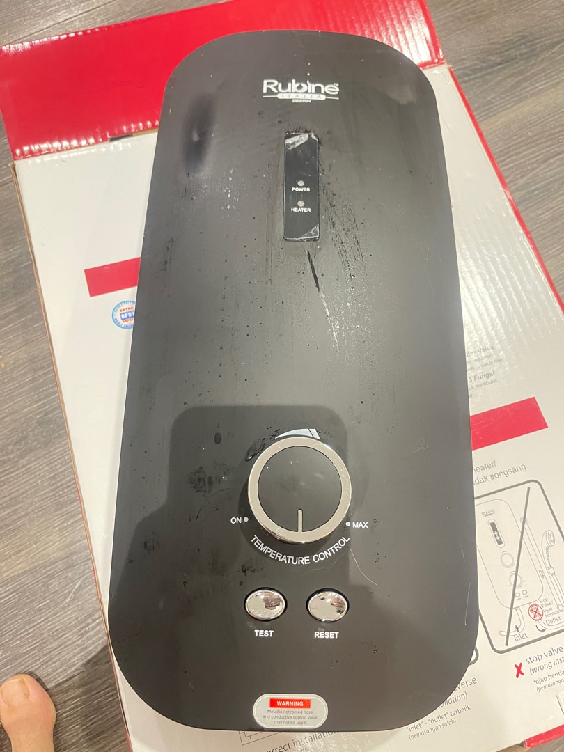 New Rubine heater without pump, TV & Home Appliances, Water Heater