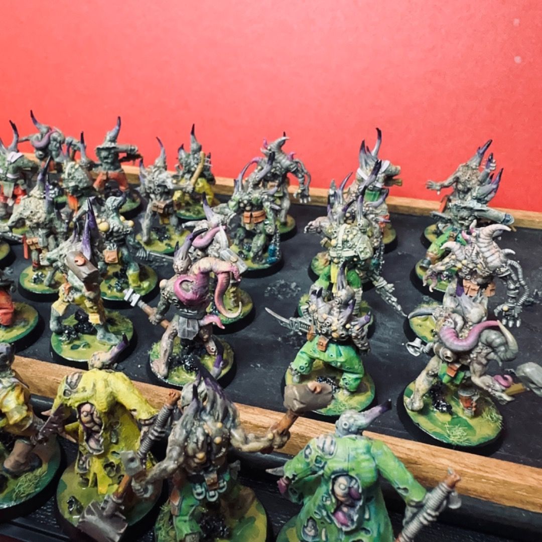 Nicely & detail painted Poxwalkers army troops GW Games Workshop ...