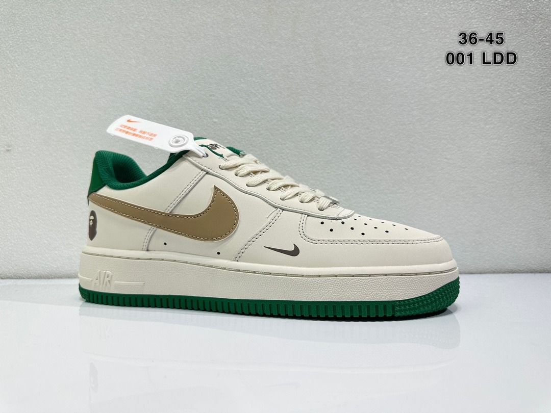 Nike air force 1 cheap low micro branding green