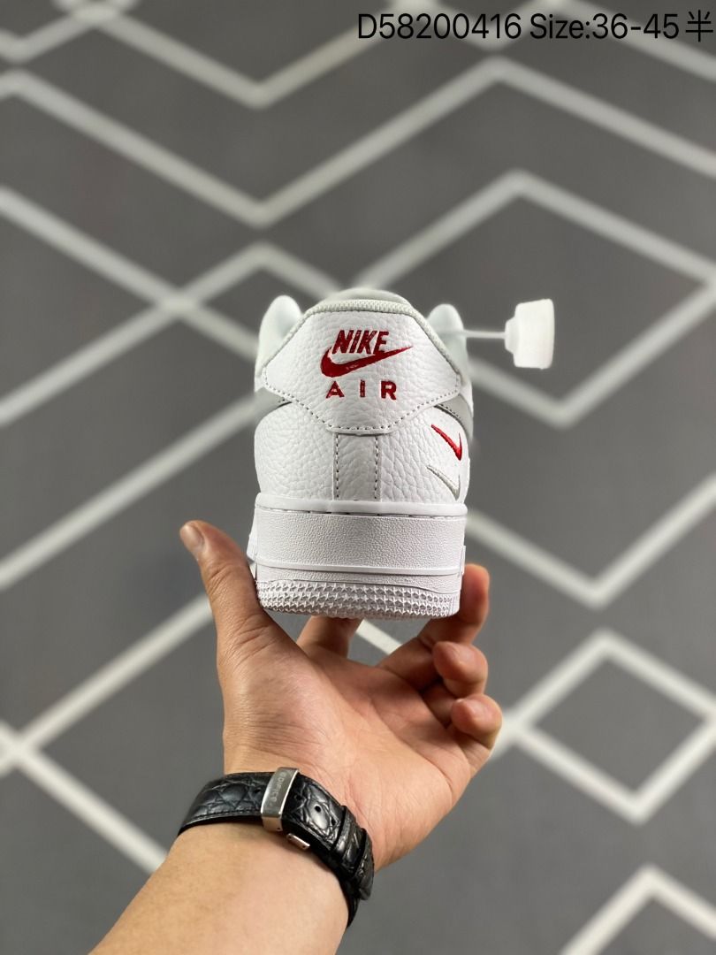 Nike Air Force 1 '07 Pure Platinum/University Red-White - AR4233