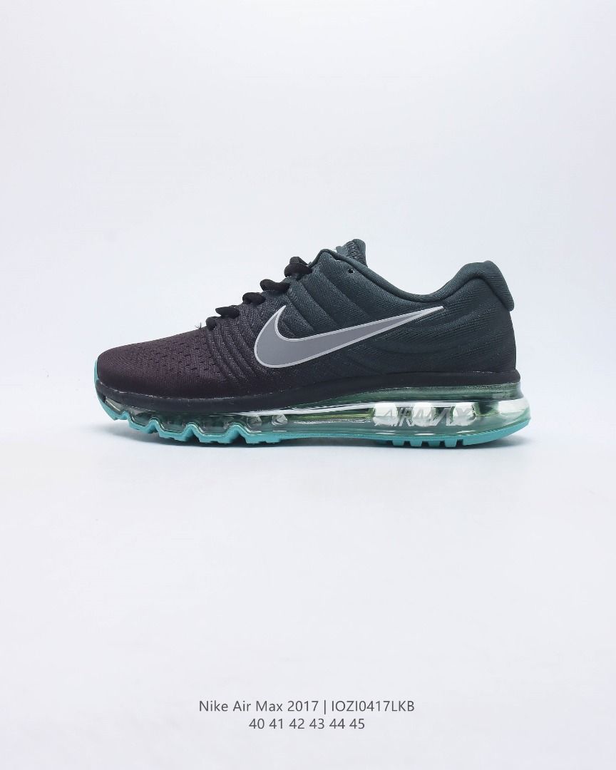 Nike air max 2017 black running hotsell shoes price