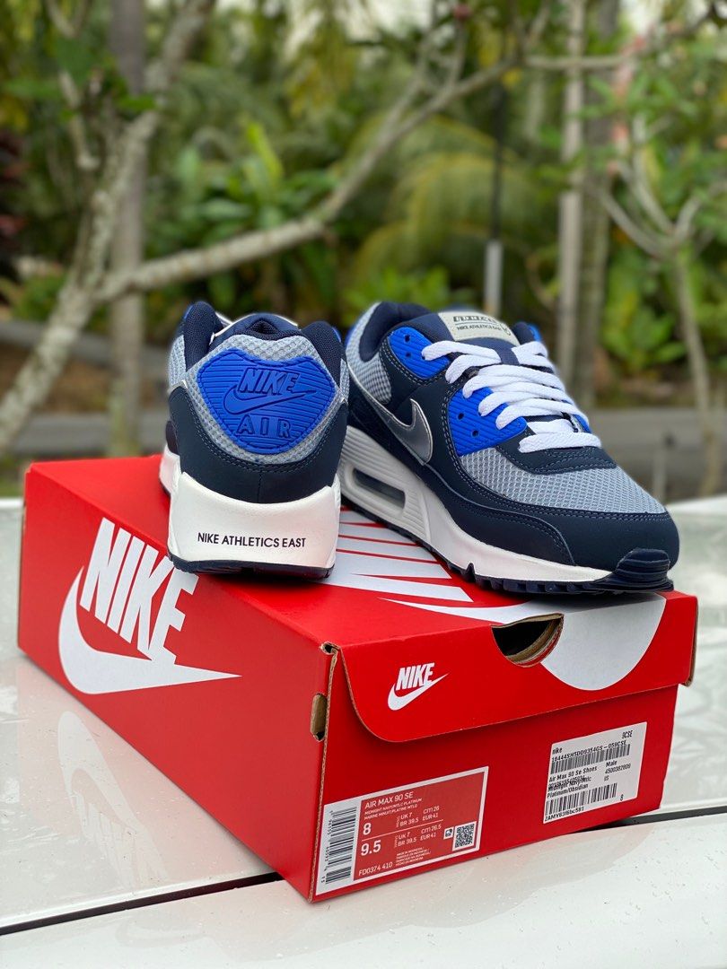 Nike air max 90 wolf grey binary blue outlet