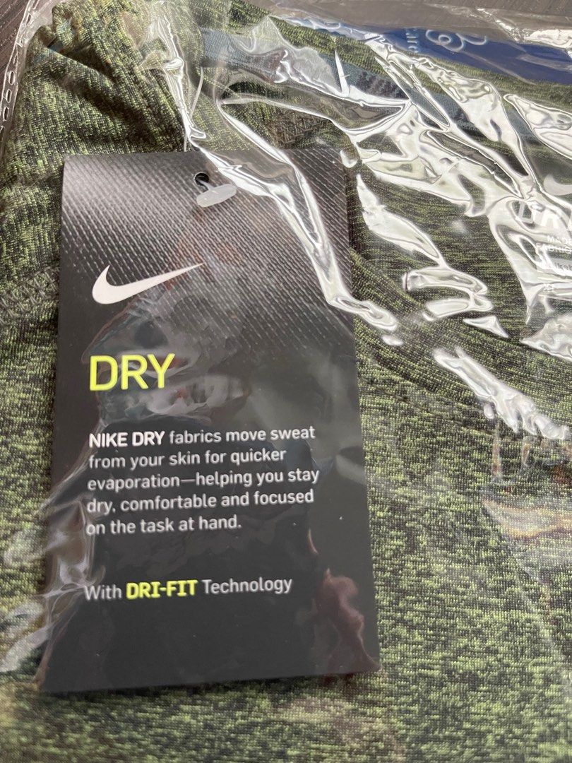 Nike dri fit running green tee Men s Fashion Activewear on Carousell